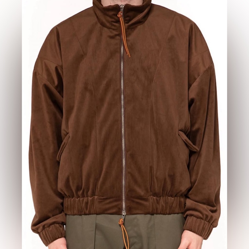Monitaly Velvet Brown Bomber Jacket